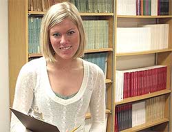 A senior history and women's studies major, Kristen was recommended for the large-scale research study by the Gustavus history department faculty.